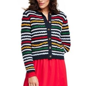 Excellent Condition: La ligne x target button front striped cardigan size medium